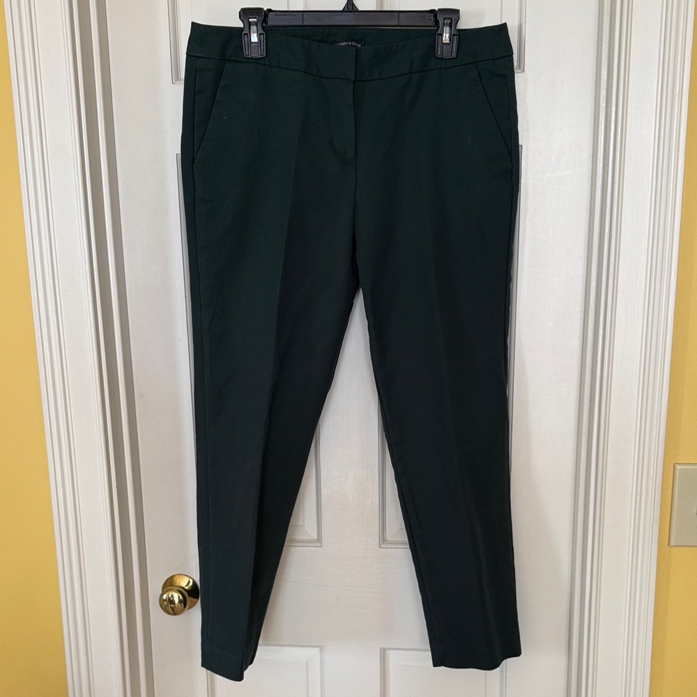 Audrey & Celine Hunter Green Women's High Rise Cropped Pants